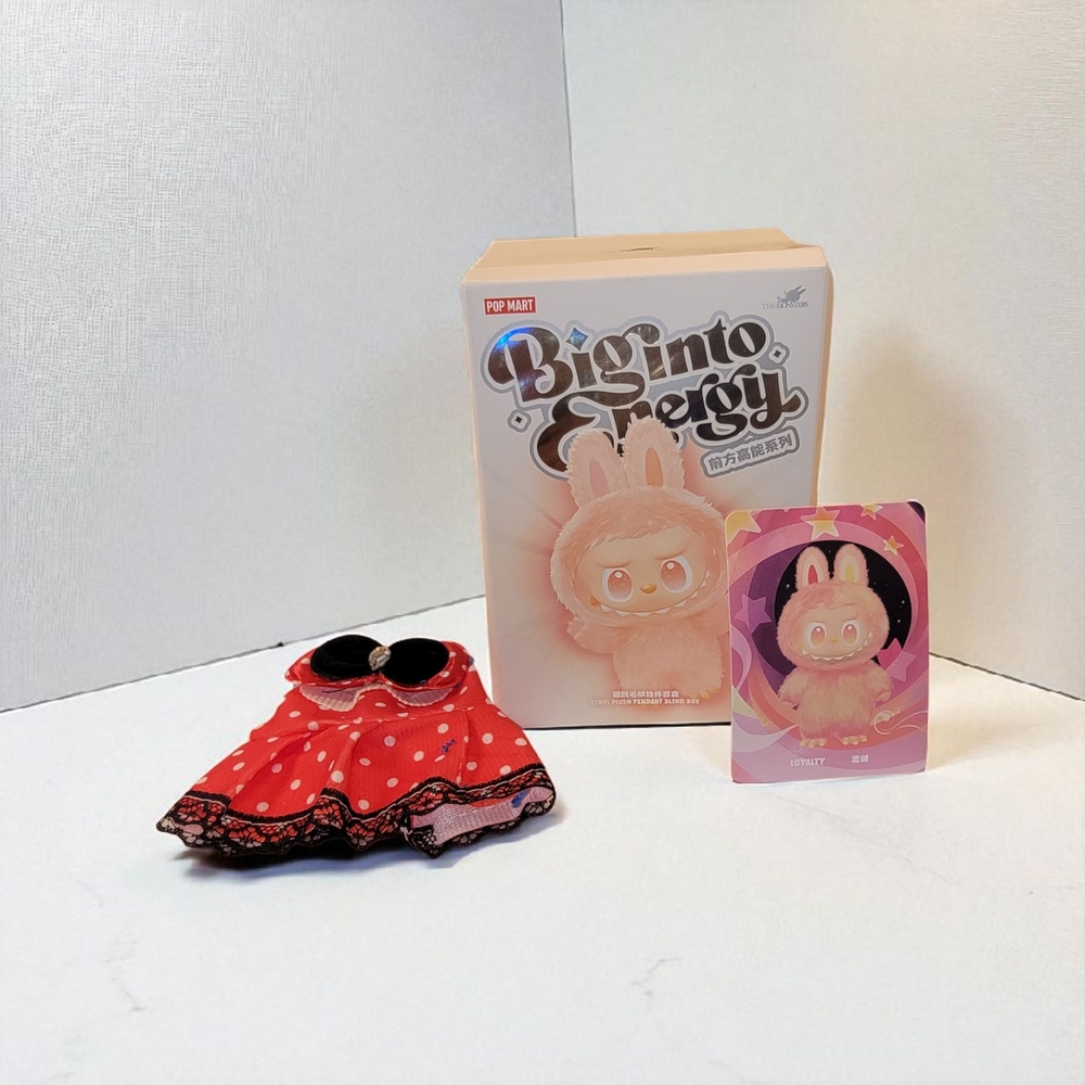 Pop Mart Loyalty Labubu/Red Dress Handmade by the Previous Owner Included - Picture 1 of 2